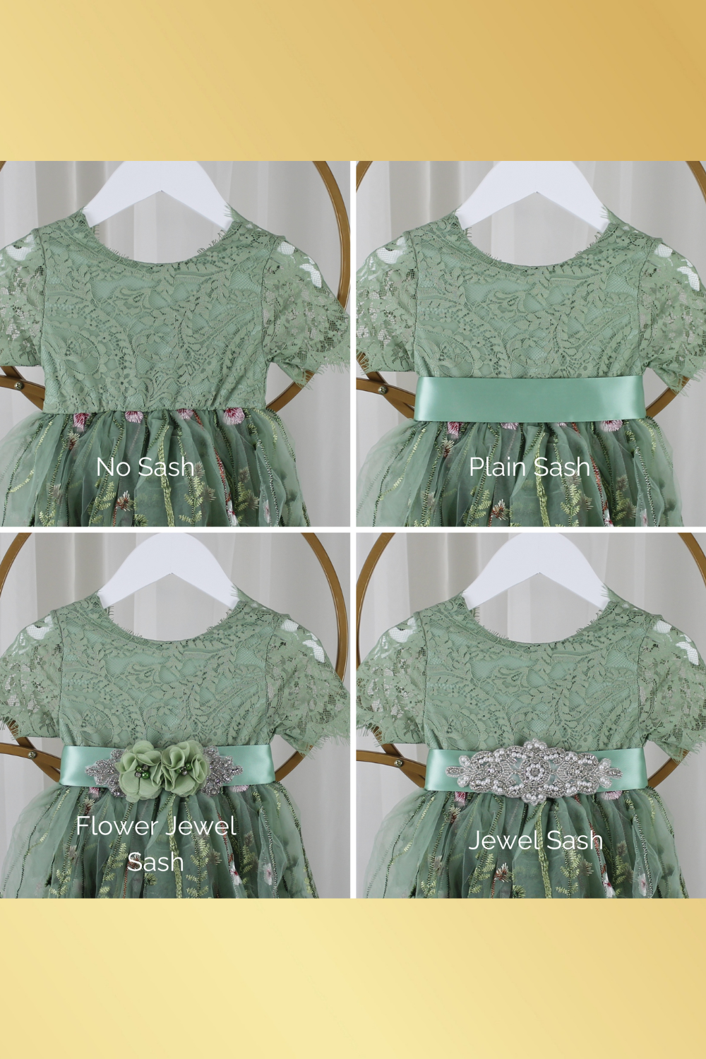junior bridesmaid dress in sage florals