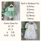 The Wildflower - Baby Floral Dress - Dusty Blue