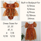 The Fall Wildflower - Girls Floral Dress - Burnt Orange