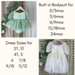 Baby and toddler fall dress size chart for burnt orange floral dress