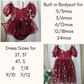 Baby and girls dress in 3mos to 11/12 sizes