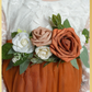 Burnt Orange Floral Sash