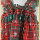 Baby holiday dress in plaid