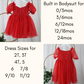 Red Girls Christmas dress