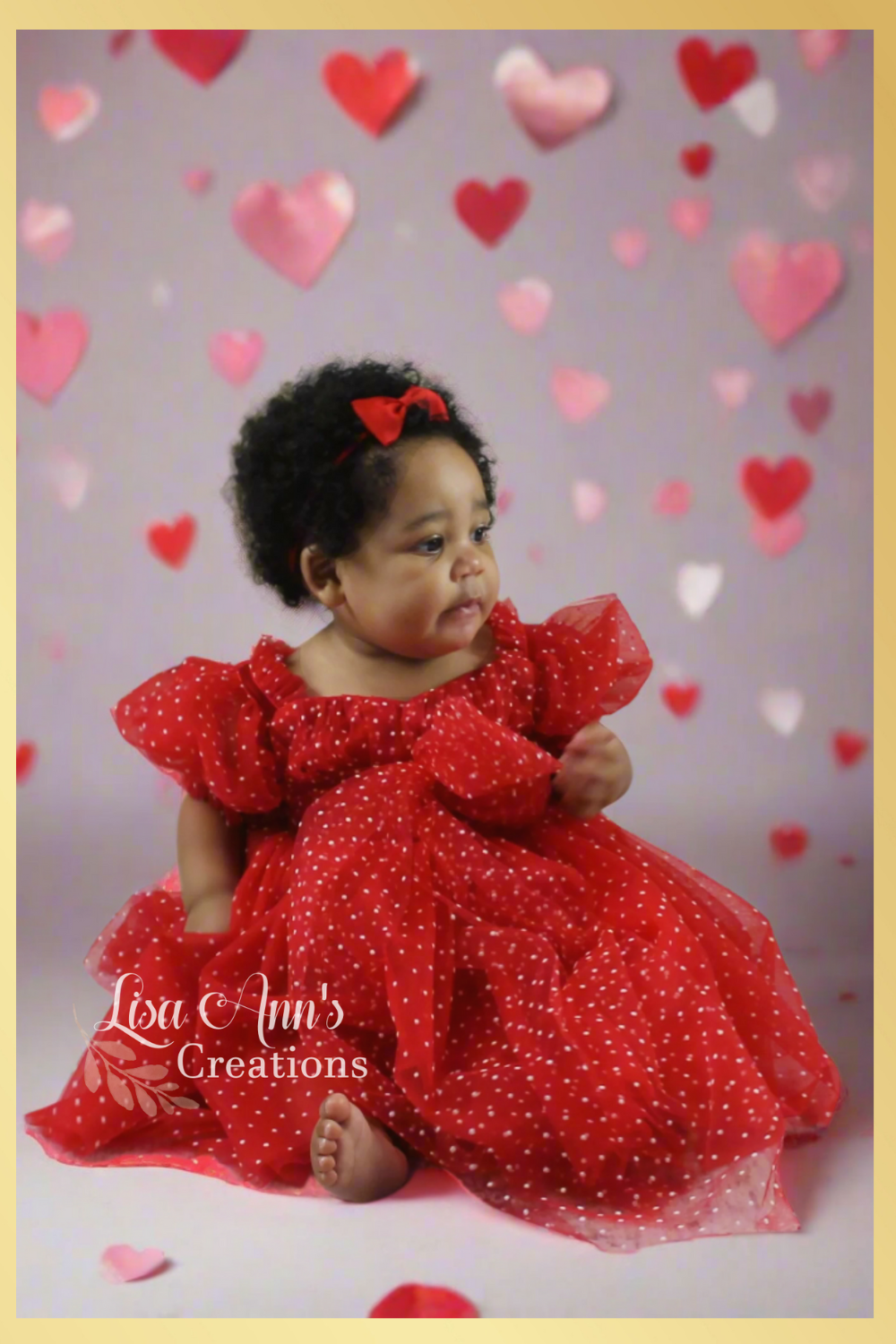 red baby girl valentines day dress