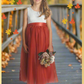 The Peony - Rust Flower Girl Dress - Sleeveless