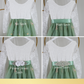 Sage floral dress sashes