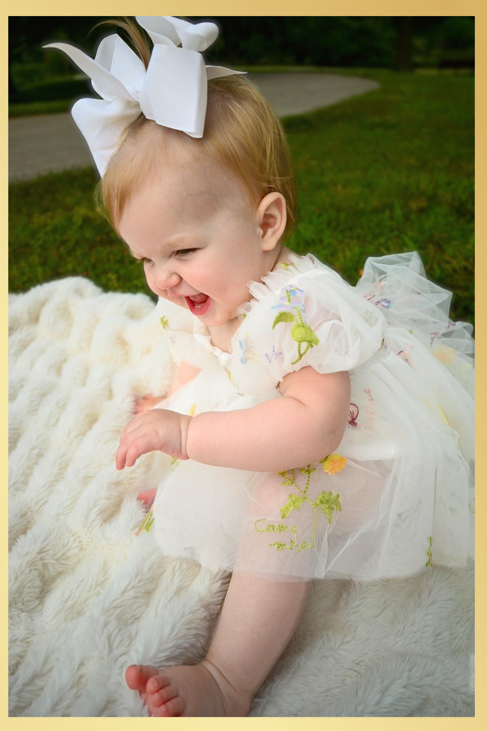 Floral baby girl dress