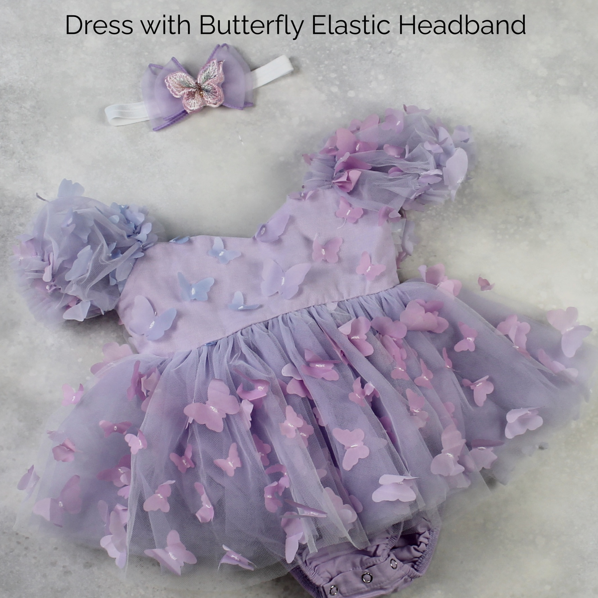 1st birthday romper for baby girl in a lavender ombre butterfly for butterfly birthday