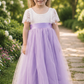 Lavender Flower Girl Dress in tulle and lace