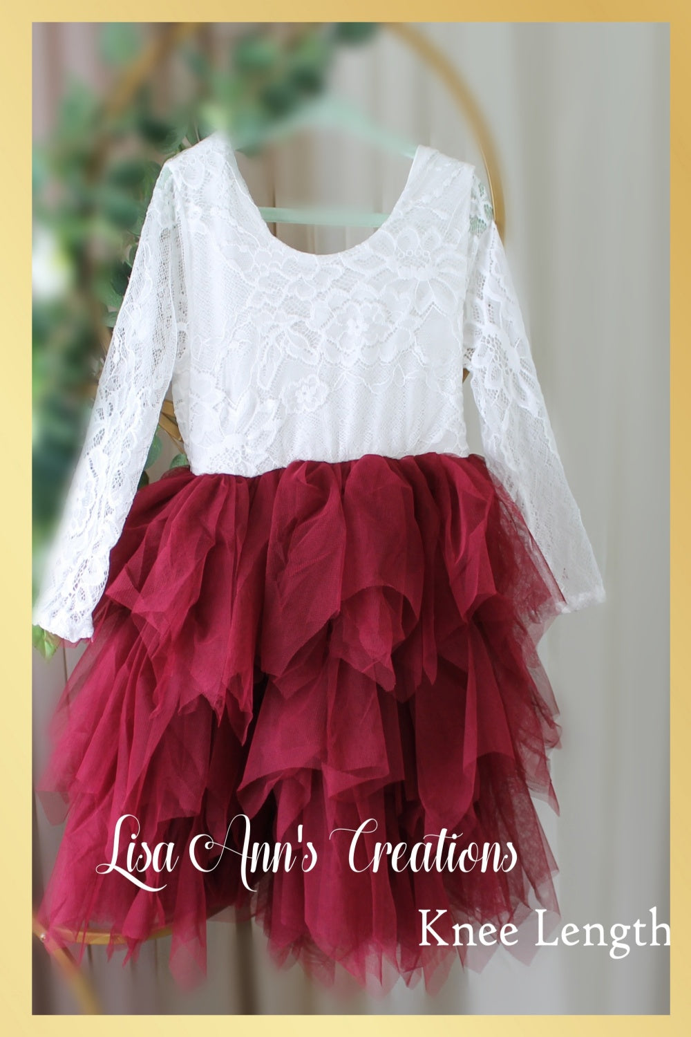 Baby flower girl dress burgundy