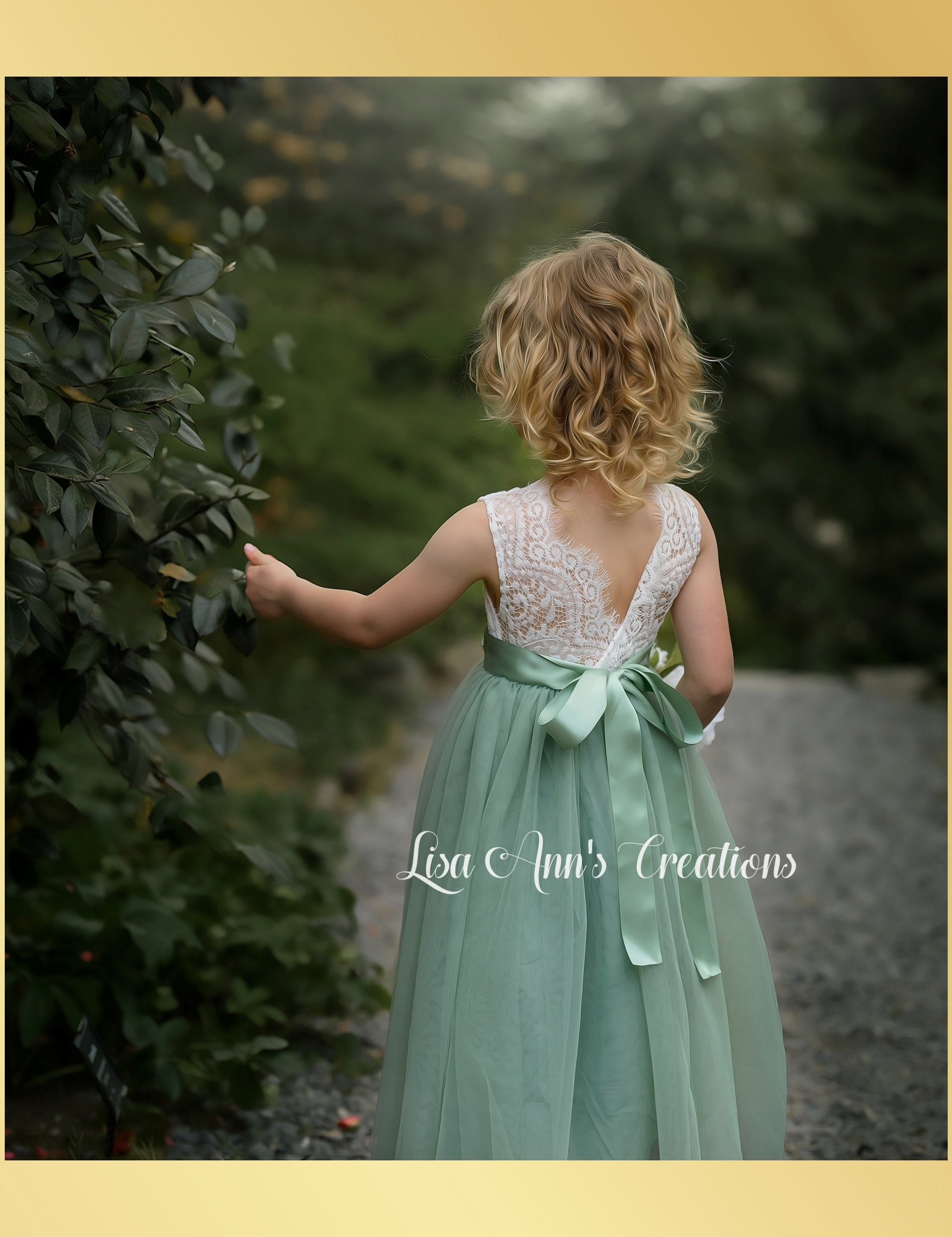 Sage green best sale little girl dresses